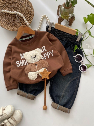 ست جذاب و دوست داشتنی بلوز و شلوار جین بیرونی تدی 🐻