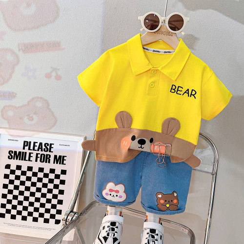 ست تیشرت شلوارک وارداتی پسرونه تدی 🐻