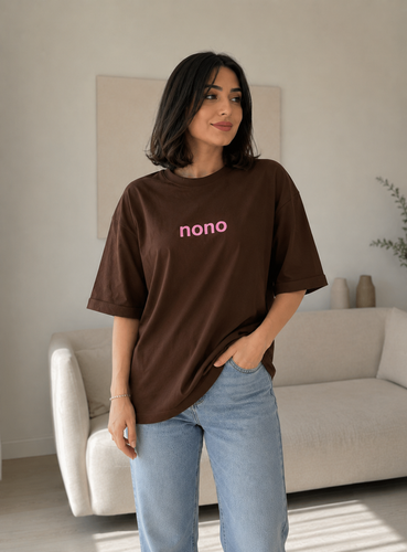 تیشرت باکسی زنونه مدل nono